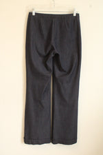 Talula Babaton Blue Chambray Wide Leg Trouser Pants | 6