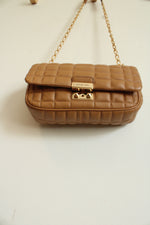 Michael Kors Tribeca Large Convertible Chain Pale Peanut Shoulder Bag