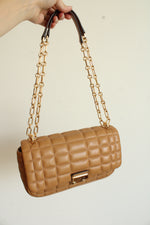 Michael Kors Tribeca Large Convertible Chain Pale Peanut Shoulder Bag