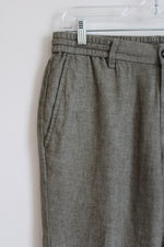 Banana Republic Linen Blend Mason Athletic Tapered green Pant | 32X34