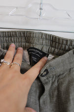 Banana Republic Linen Blend Mason Athletic Tapered green Pant | 32X34