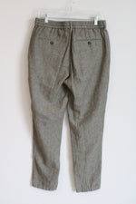 Banana Republic Linen Blend Mason Athletic Tapered green Pant | 32X34