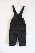 Cat & Jack Black Snow Bib Pants | 2T