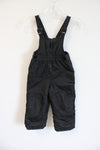 Cat & Jack Black Snow Bib Pants | 2T