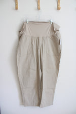 NEW Old Navy Tan Full Panel Maternity Pants | XL