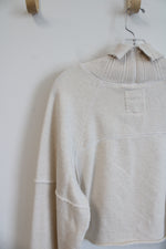 Aerie Off White Cropped Sweatshirt | M