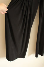 NEW Last Tango Black Wide Leg Pleated Pockets Stretch Pants | L