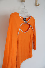Biker's Orange Long Sleeved Top | M