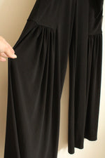 NEW Last Tango Black Wide Leg Pleated Pockets Stretch Pants | L