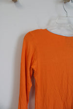 Biker's Orange Long Sleeved Top | M