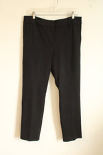 NEW Ann Taylor Black Ankle Thick Ponte Stretch Pant | 10