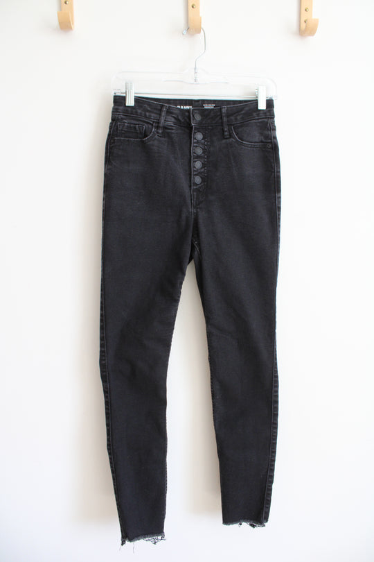 Old Navy Extra High-Rise Rockstar Super Skinny Black Jeans | 4
