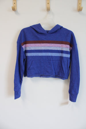 NEW SO Blue Cropped Hoodie | 10
