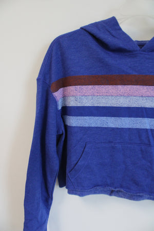 NEW SO Blue Cropped Hoodie | 10