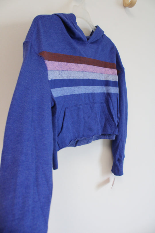 NEW SO Blue Cropped Hoodie | 10