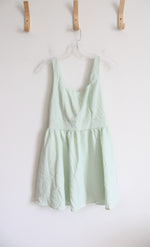 Blue Rain Mint Green Flowy Dress | S