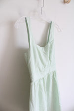 Blue Rain Mint Green Flowy Dress | S