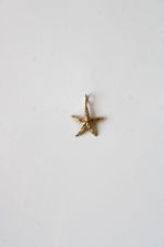 14K Yellow Gold Starfish Necklace Pendant