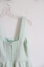 Blue Rain Mint Green Flowy Dress | S