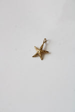14K Yellow Gold Starfish Necklace Pendant