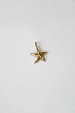 14K Yellow Gold Starfish Necklace Pendant
