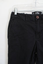 Hollister Black Slim Straight Chino Pants | 29X30