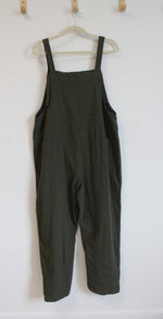 Green Loose Fitting Overalls | L