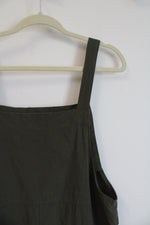 Green Loose Fitting Overalls | L