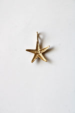 14K Yellow Gold Starfish Necklace Pendant