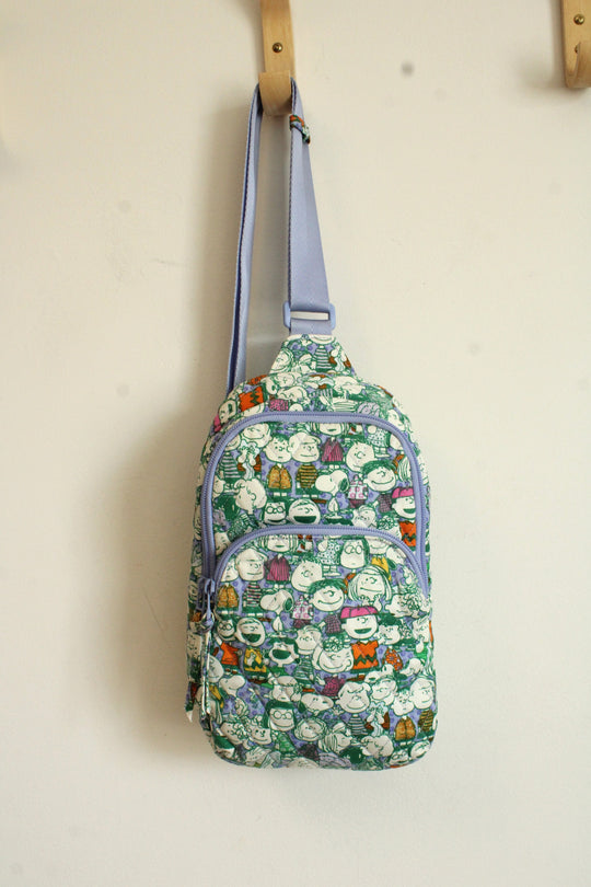 Vera Bradley X Peanuts Lorman Sling Backpack Purse