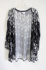 LuLaRoe Gray Patterned Soft Cardigan | M