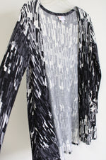 LuLaRoe Gray Patterned Soft Cardigan | M