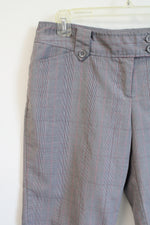 Tracy Evans Limited Gray Red Plaid Bermuda Shorts | 7