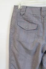 Tracy Evans Limited Gray Red Plaid Bermuda Shorts | 7