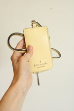 Kate Spade Butter Yellow Staci Card Holder Lanyard
