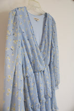 Inspired Hearts Blue Floral Tiered Dress | XL