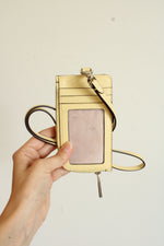 Kate Spade Butter Yellow Staci Card Holder Lanyard