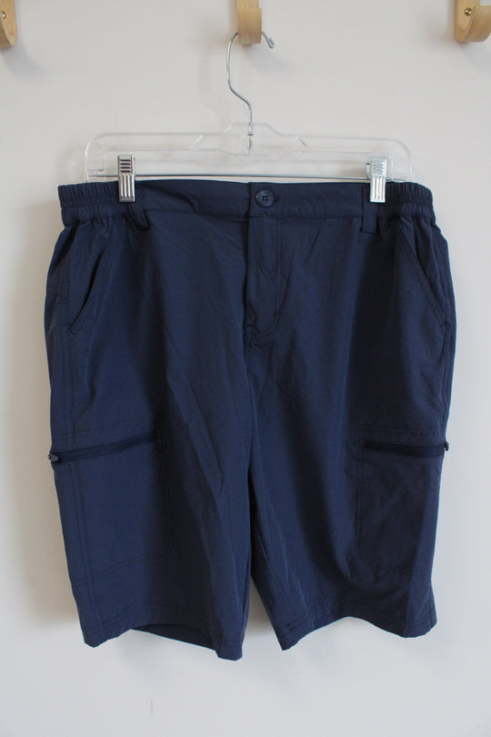 Millie Blue Nylon Shorts | L (12)