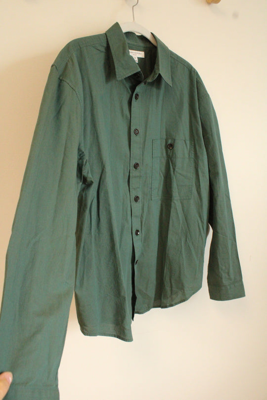 Banana Republic Relaxed Green Button Down Shirt | M