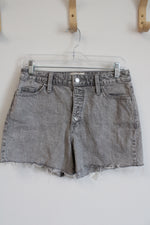 Universal Thread Gray Denim Vintage Midi Length Shorts | 4