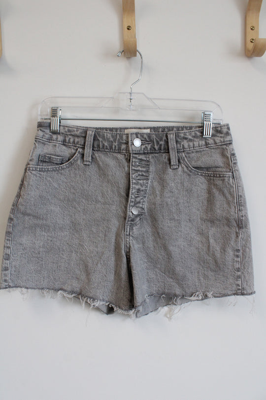 Universal Thread Gray Denim Vintage Midi Length Shorts | 4