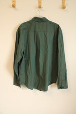 Banana Republic Relaxed Green Button Down Shirt | M