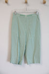 NEW Alfred Dunner Gingham Capri Pants | 10P