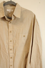 Banana Republic Relaxed Tan Button Down Shirt | M
