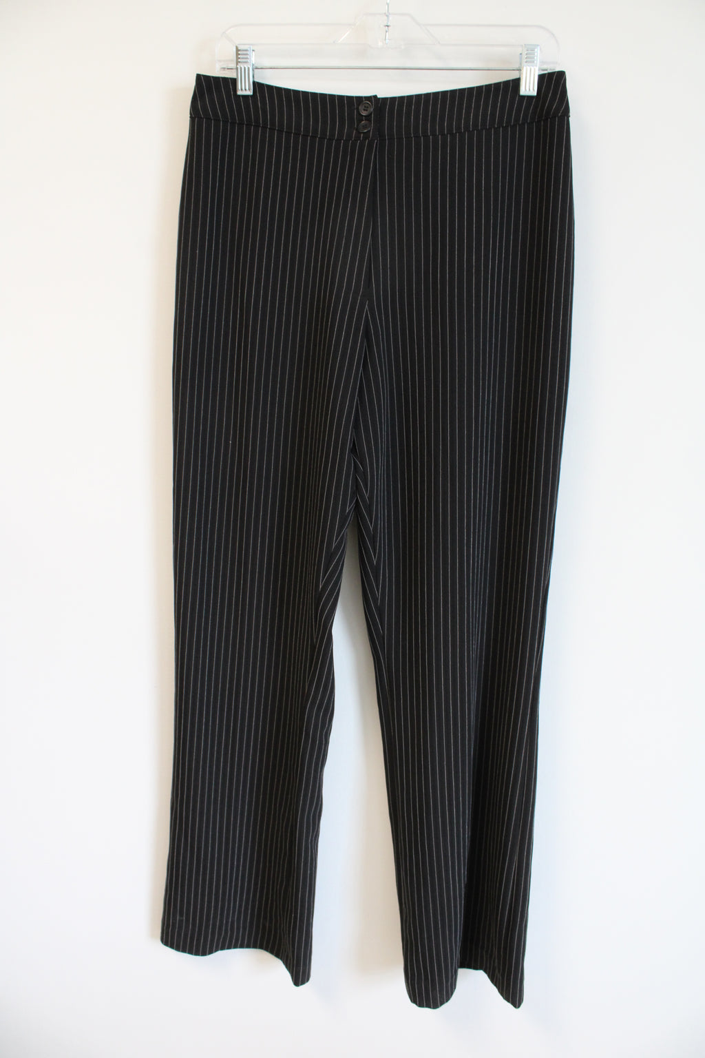 Vintage Black Tan Pinstripe Straight Leg Trouser Pant | 9/10