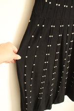 Roz & Ali Black and White Dot Textured Sweater Dress | XL