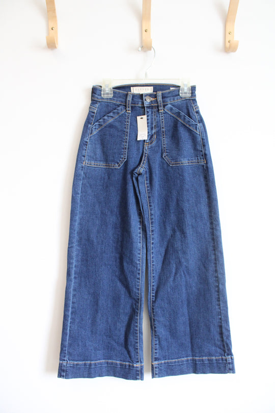 NEW Harper Heritage High Rise Wide Leg Crop Jeans | Youth 12