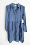 Time And Tru Soft Shirt Chambray Dress | S (4/6)