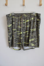 Athletic Works Green Camo Athletic Shorts | 3XL