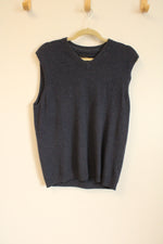 John W. Nordstrom Blue Cashmere Sweater Vest | M